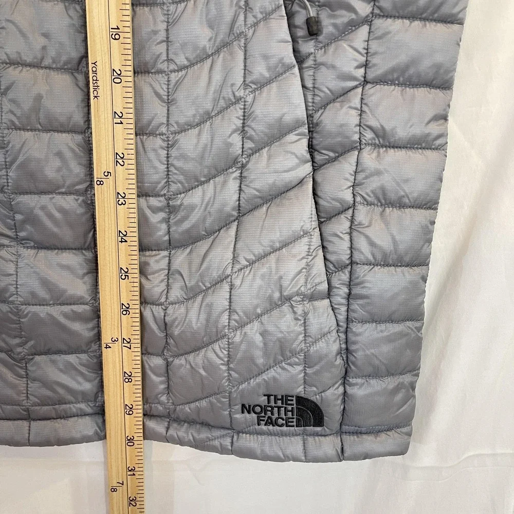 The North Face Vest Mens 2XL Gray ThermoBall Eco Insulated Quilted‎ Full Zip
